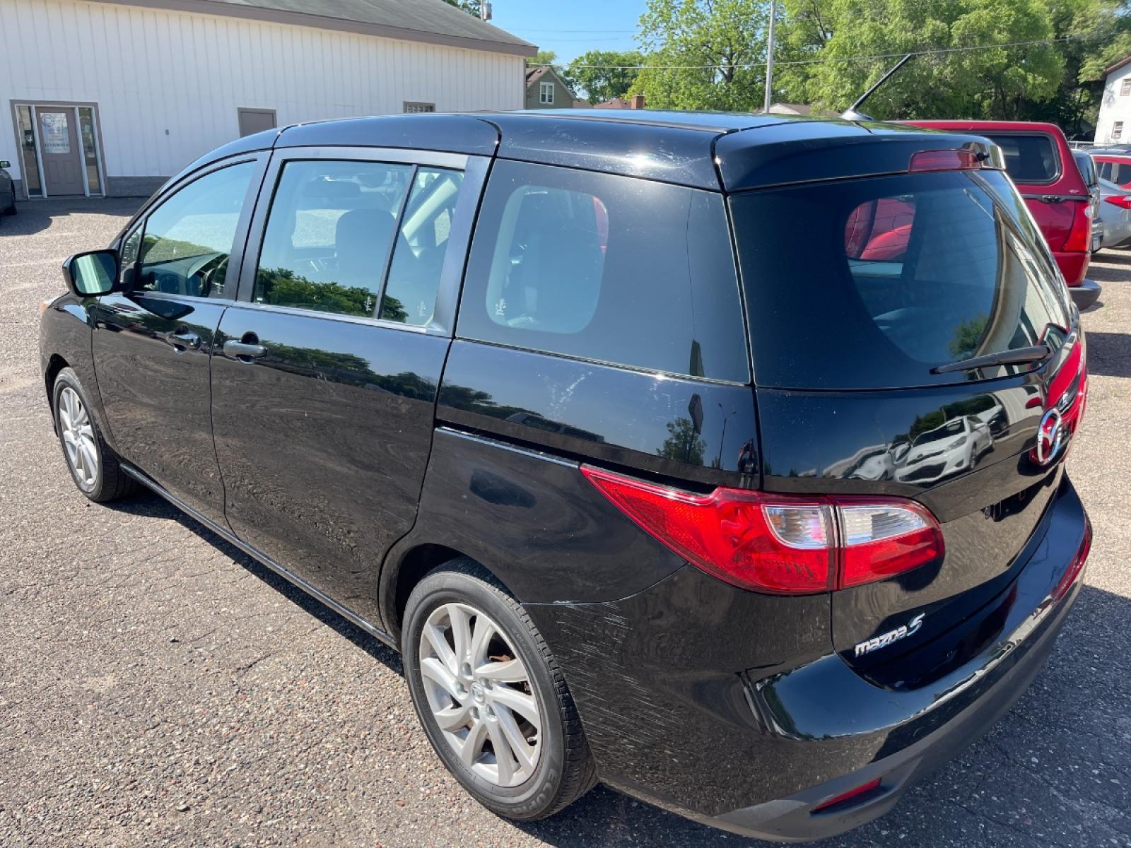 2012 BLACK /BLACK Mazda MAZDA5 Sport (JM1CW2BLXC0) with an 2.5L L4 DOHC 16V engine, AUTOMATIC transmission, located at 434 West Main Street, Anoka, MN, 55303, (763) 576-9696, 45.201759, -93.396706 - MULTI-POINT "PERFORMANCE" INSPECTION PERFORMED: Transmission/clutch, Engine performance, Brakes, Steering, Heater/Air Conditioning, Instruments/Controls, Headlights/fog lights, Brake/back-up lights, Interior/warning lights, Turn signals/flashers MULTI-POINT "UNDER HOOD" INSPECTION PERFORMED : F - Photo #6